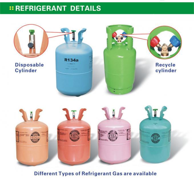 High Purity Refrigerant Gas 11.3kg Air-Conditioner R410A Refrigerant